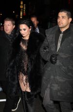 DEMI LOVATO Arrives at Times Square in New York 12/31/2015