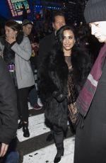 DEMI LOVATO Arrives at Times Square in New York 12/31/2015