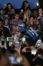 DEMI LOVATO at Hillary Clinton