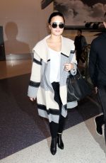 DEMI LOVATO at Los Angeles International Airport 01/20/2016