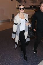 DEMI LOVATO at Los Angeles International Airport 01/20/2016