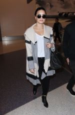 DEMI LOVATO at Los Angeles International Airport 01/20/2016