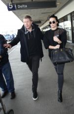 DEMI LOVATO at Los Angeles International Airport 01/22/2016