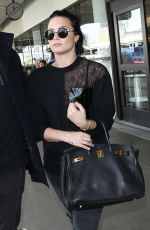 DEMI LOVATO at Los Angeles International Airport 01/22/2016