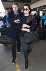 DEMI LOVATO at Los Angeles International Airport 01/22/2016