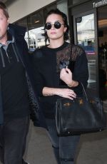 DEMI LOVATO at Los Angeles International Airport 01/22/2016
