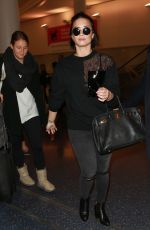 DEMI LOVATO at Los Angeles International Airport 01/22/2016