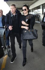 DEMI LOVATO at Los Angeles International Airport 01/22/2016