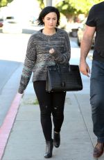 DEMI LOVATO Out and About in Los Angeles 01/26/2016
