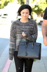 DEMI LOVATO Out and About in Los Angeles 01/26/2016