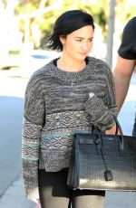 DEMI LOVATO Out and About in Los Angeles 01/26/2016
