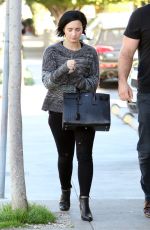 DEMI LOVATO Out and About in Los Angeles 01/26/2016