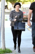 DEMI LOVATO Out and About in Los Angeles 01/26/2016