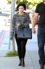 DEMI LOVATO Out and About in Los Angeles 01/26/2016