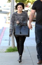 DEMI LOVATO Out and About in Los Angeles 01/26/2016