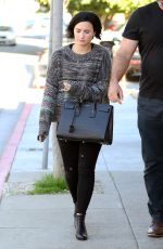 DEMI LOVATO Out and About in Los Angeles 01/26/2016