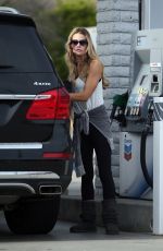 DENISE RICHARDS at a Gas Station in Malibu 01/14/2016