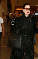 DITA VON TEESE Arrives at LAX Airport in Los Angeles 01/03/2015