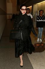 DITA VON TEESE Arrives at LAX Airport in Los Angeles 01/03/2015