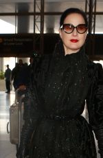 DITA VON TEESE Arrives at LAX Airport in Los Angeles 01/03/2015