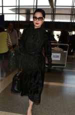 DITA VON TEESE Arrives at LAX Airport in Los Angeles 01/03/2015