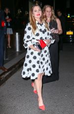 DREW BARRYMORE Leaves Mandarin Oriental Hotel in New York 01/21/2016