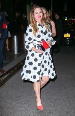 DREW BARRYMORE Leaves Mandarin Oriental Hotel in New York 01/21/2016