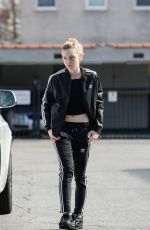 ELLE FANNING Arrives at a Gym in Los Angeles 01/13/2016