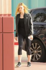 ELLE FANNING Heading to a Gym in Studio City 01/30/2016