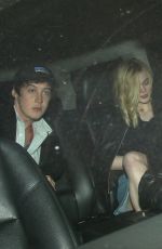 ELLE FANNING Leaves Chateau Marmont in West Hollywood 01/21/2016