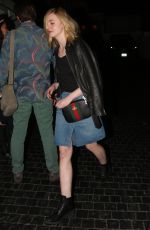 ELLE FANNING Leaves Chateau Marmont in West Hollywood 01/21/2016