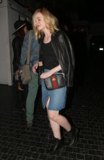 ELLE FANNING Leaves Chateau Marmont in West Hollywood 01/21/2016