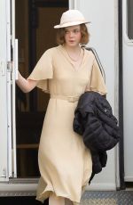 ELLE FANNING on the Set of Live by Night in Los Angeles 01/21/2016