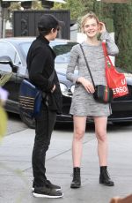 ELLE FANNING Out and About in Beverly Hills 01/16/2016