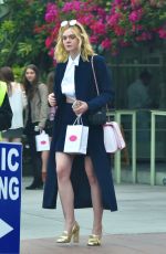 ELLE FANNING Out and About in Santa Monica 01/09/2016