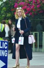 ELLE FANNING Out and About in Santa Monica 01/09/2016