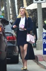 ELLE FANNING Out and About in Santa Monica 01/09/2016