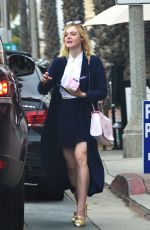 ELLE FANNING Out and About in Santa Monica 01/09/2016