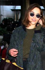 EMILIA CLARKE at LAX Airport in Los Angeles 01/08/2016