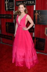 EMILIA CLARKE at Screen Actors Guild Awards 2016 in Los Angeles 01/30/2016