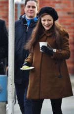 EMILIE DE RAVIN on the Set of Once Upon A Time in Vancouver 01/19/2016