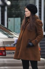 EMILIE DE RAVIN on the Set of Once Upon A Time in Vancouver 01/19/2016