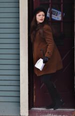 EMILIE DE RAVIN on the Set of Once Upon A Time in Vancouver 01/19/2016