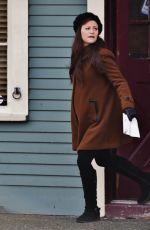EMILIE DE RAVIN on the Set of Once Upon A Time in Vancouver 01/19/2016
