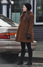 EMILIE DE RAVIN on the Set of Once Upon A Time in Vancouver 01/19/2016