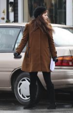 EMILIE DE RAVIN on the Set of Once Upon A Time in Vancouver 01/19/2016