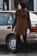 EMILIE DE RAVIN on the Set of Once Upon A Time in Vancouver 01/19/2016