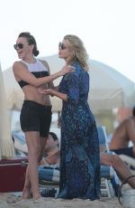 EMILY BETT RICKARDS at a Beach in Miami 12/31/2015