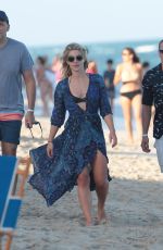 EMILY BETT RICKARDS at a Beach in Miami 12/31/2015
