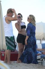 EMILY BETT RICKARDS at a Beach in Miami 12/31/2015